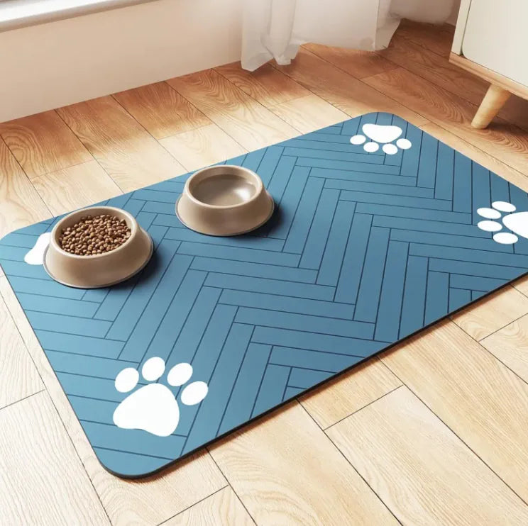 Quick-Dry Pet Feeding Mat